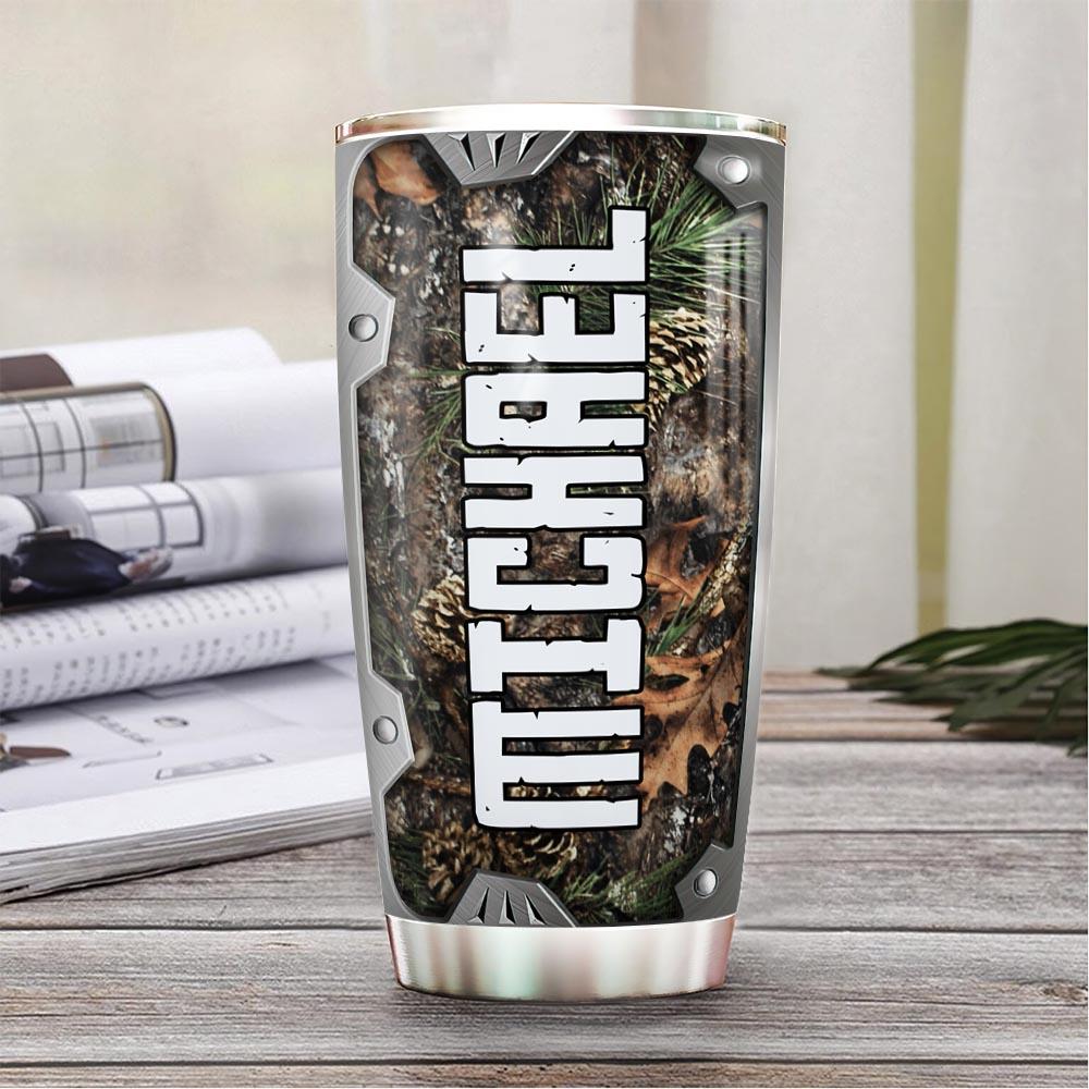Personalized Fishing Hunting Metal Style PYZ1012011 Stainless Steel Tumbler - MostSuit
