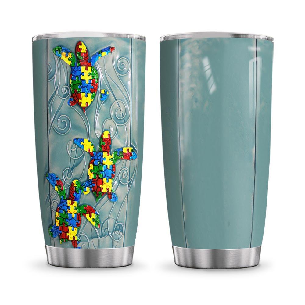 Personalized Turtle Autism HHZ2611023 Stainless Steel Tumbler - MostSuit