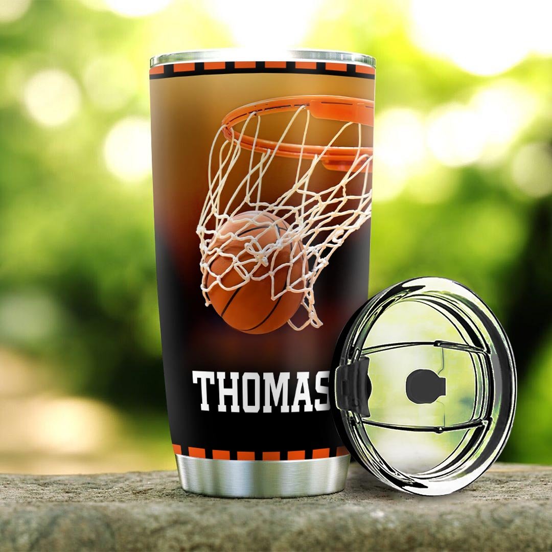 To My Son Basketball Personalized NNR0112014 Stainless Steel Tumbler - MostSuit