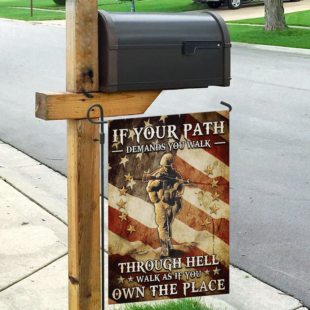 Veteran - Walk As If You Own The Place Flag