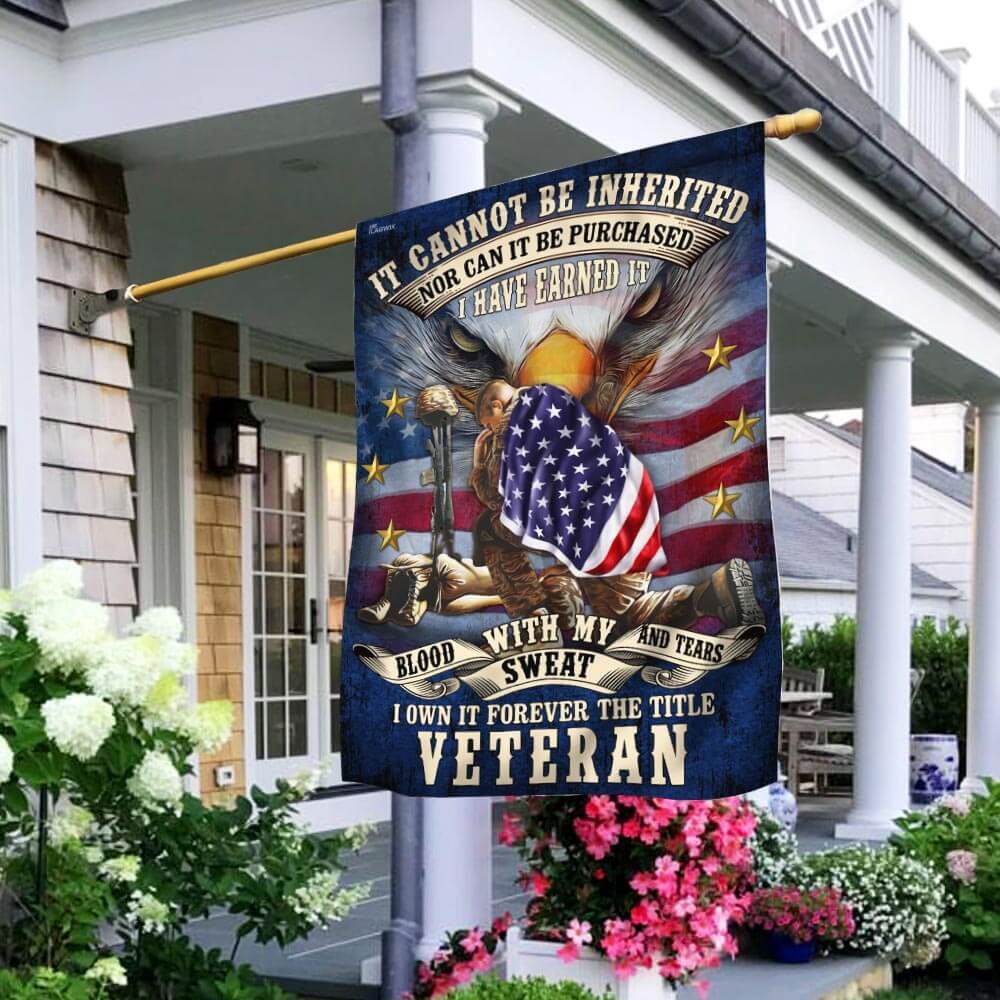 Forever The Title Veteran American Flag