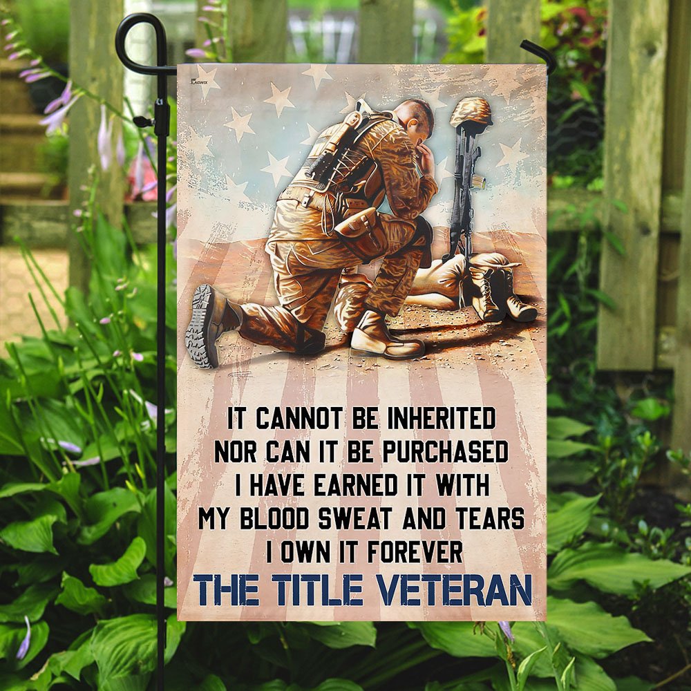 It Cannot Be Inherited The Title Veteran Flag