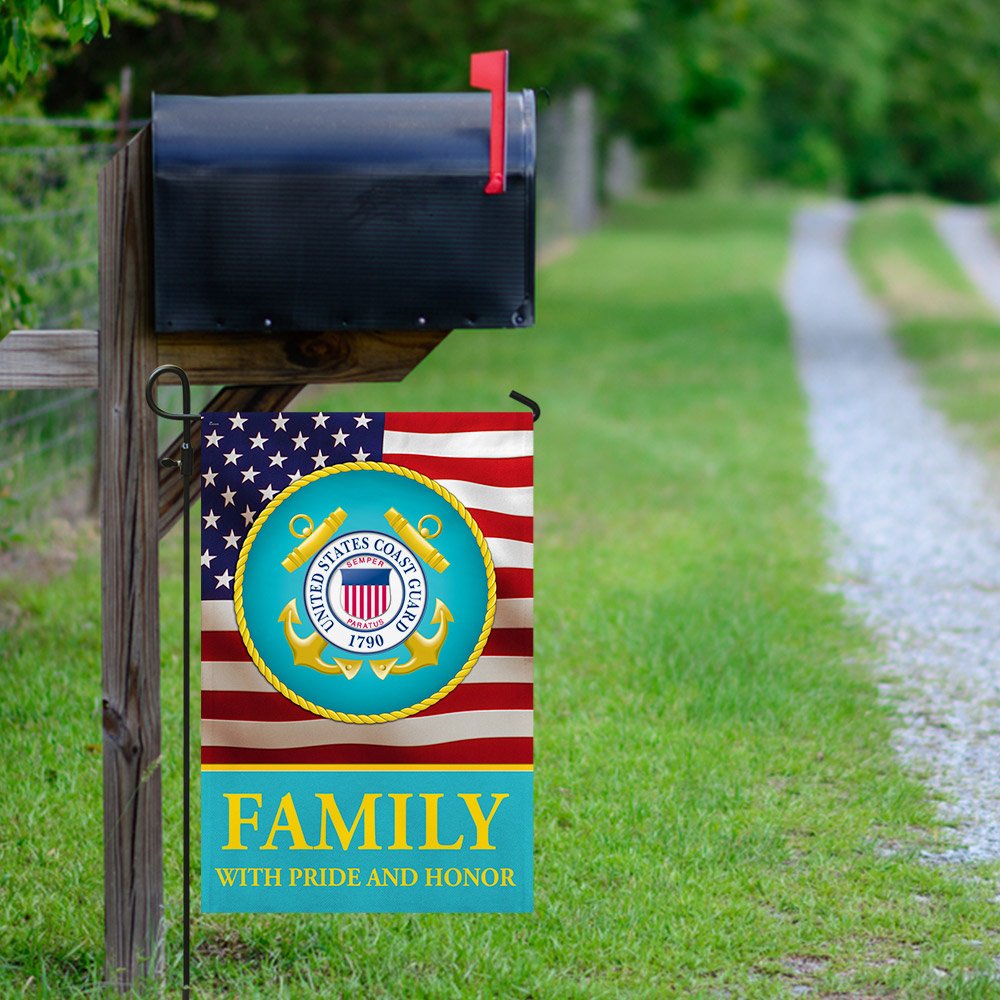 Family With Pride And Honor U.S. Coast Guard Flag
