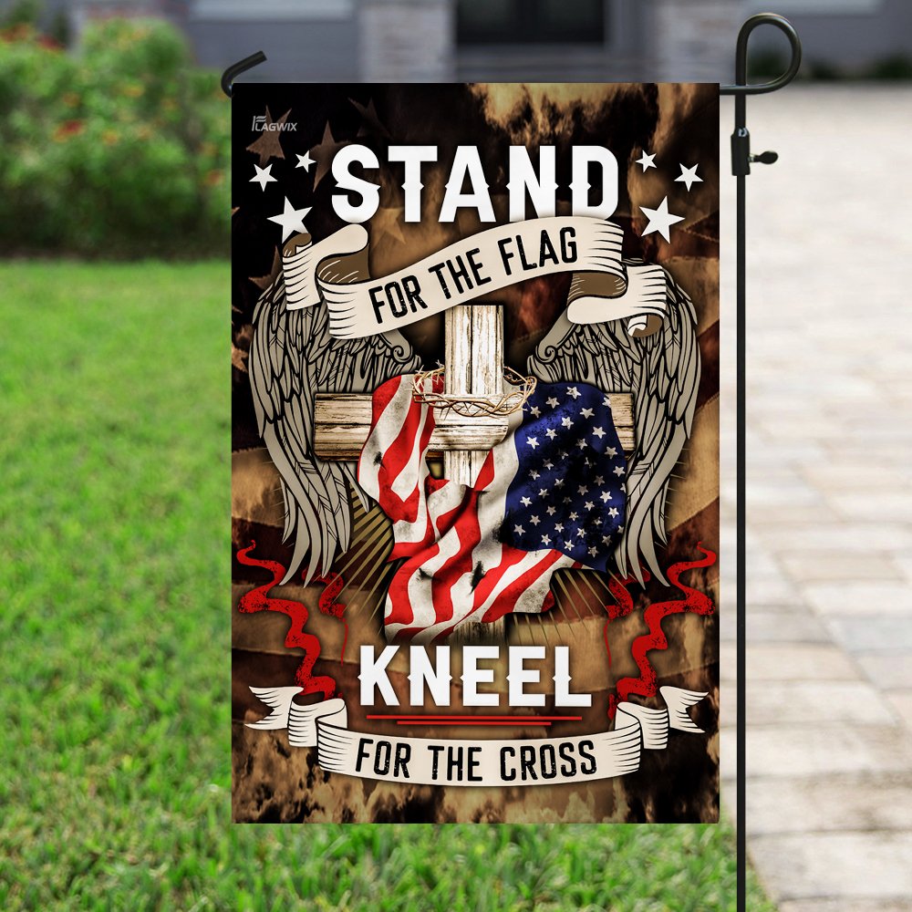 Stand For The Flag Kneel For The Cross Flag