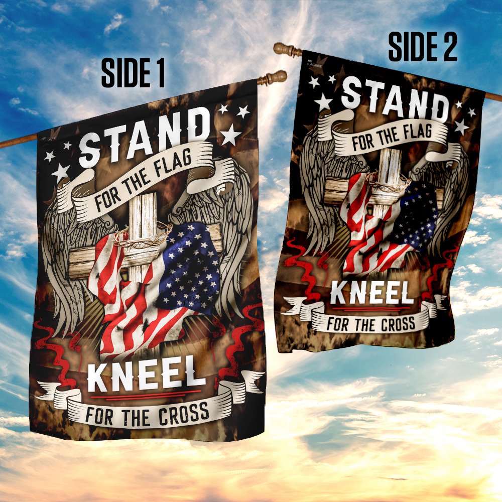 Stand For The Flag Kneel For The Cross Flag