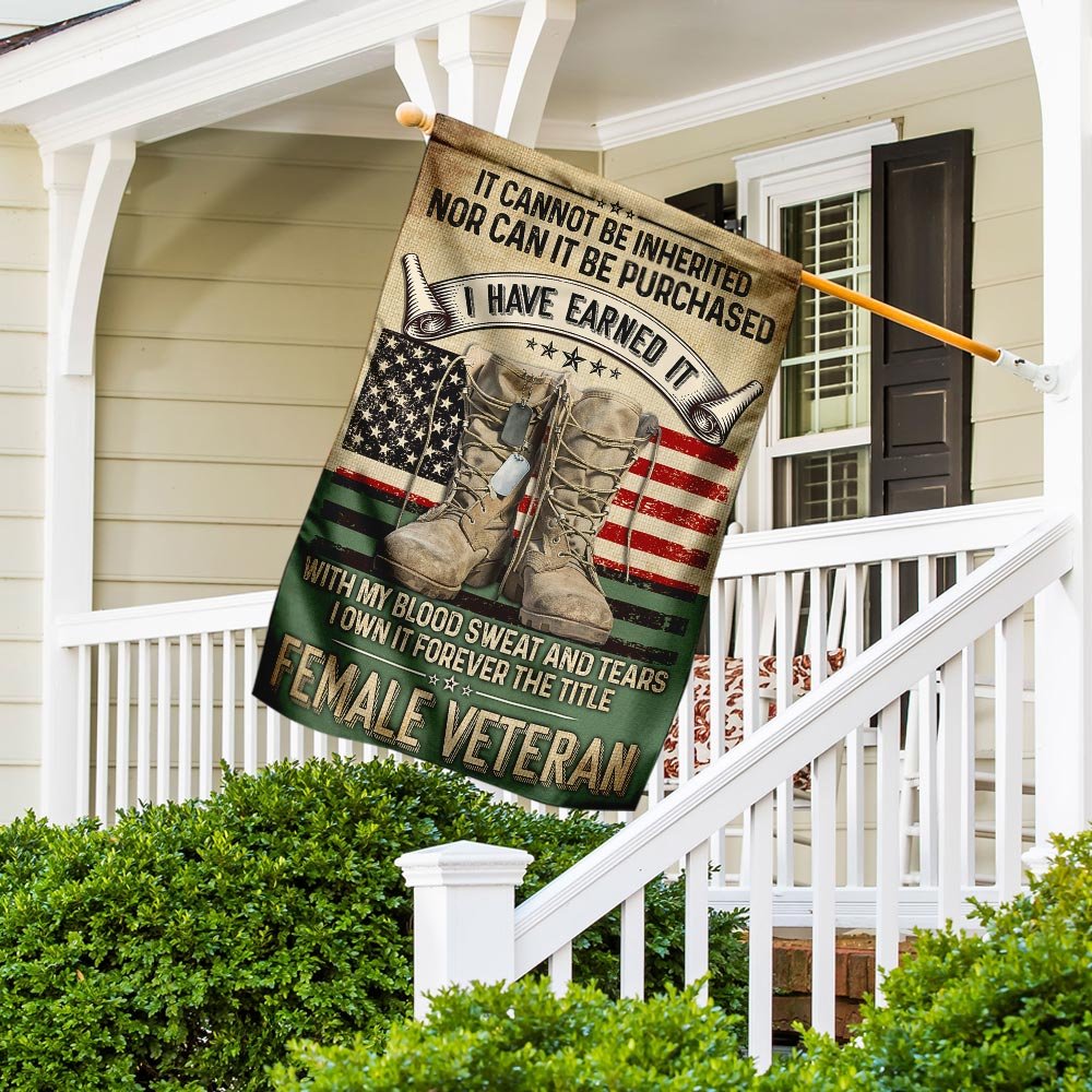 Forever The Title Female Veteran Flag