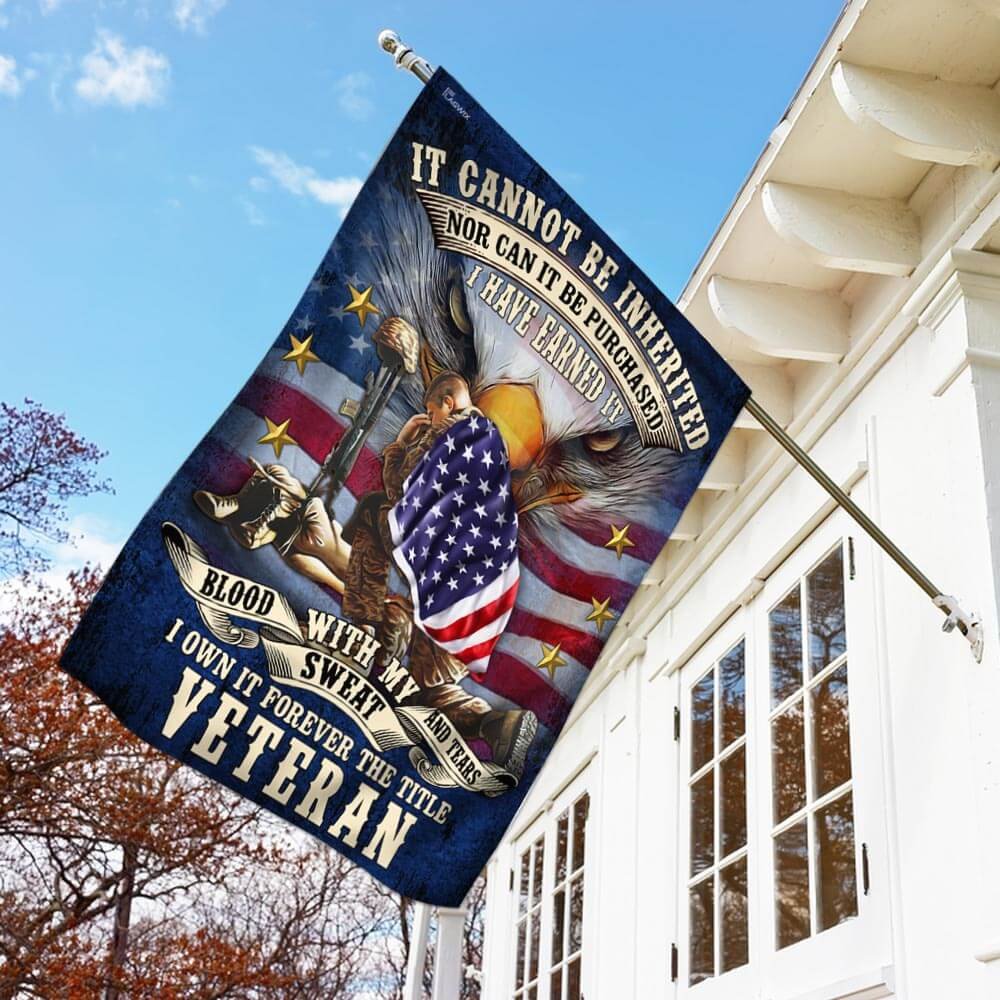 Forever The Title Veteran American Flag