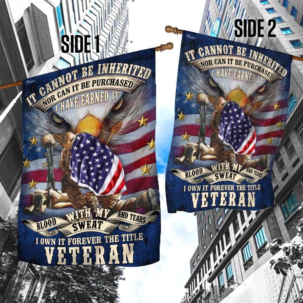 Forever The Title Veteran American Flag