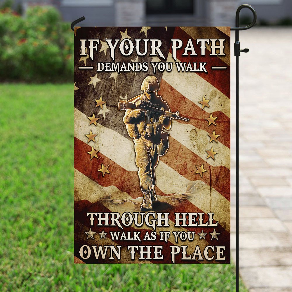 Veteran - Walk As If You Own The Place Flag