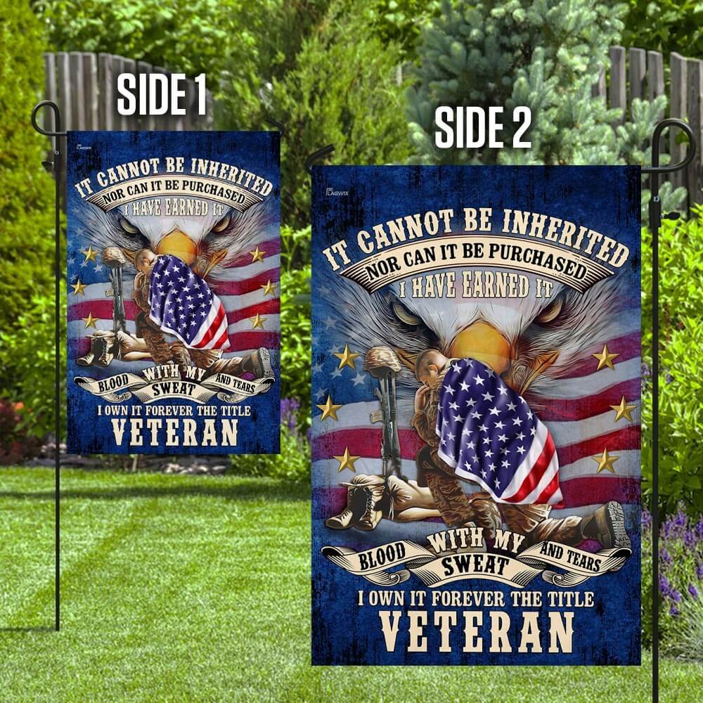 Forever The Title Veteran American Flag