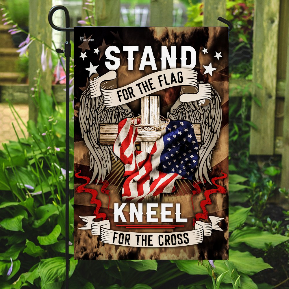 Stand For The Flag Kneel For The Cross Flag