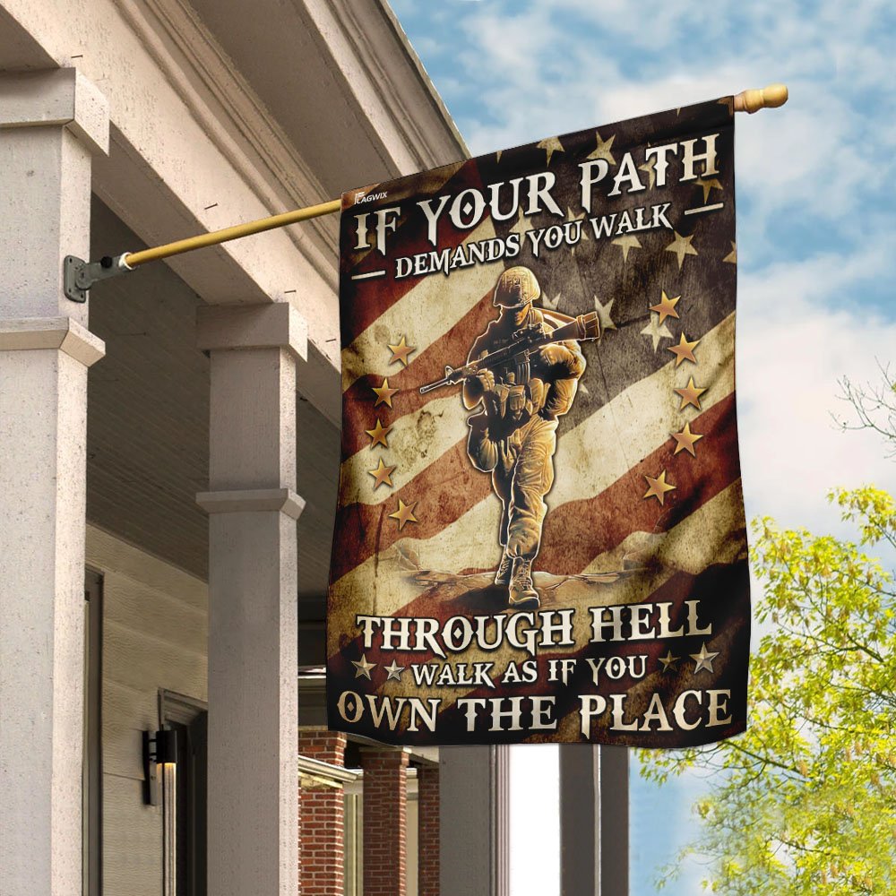 Veteran - Walk As If You Own The Place Flag
