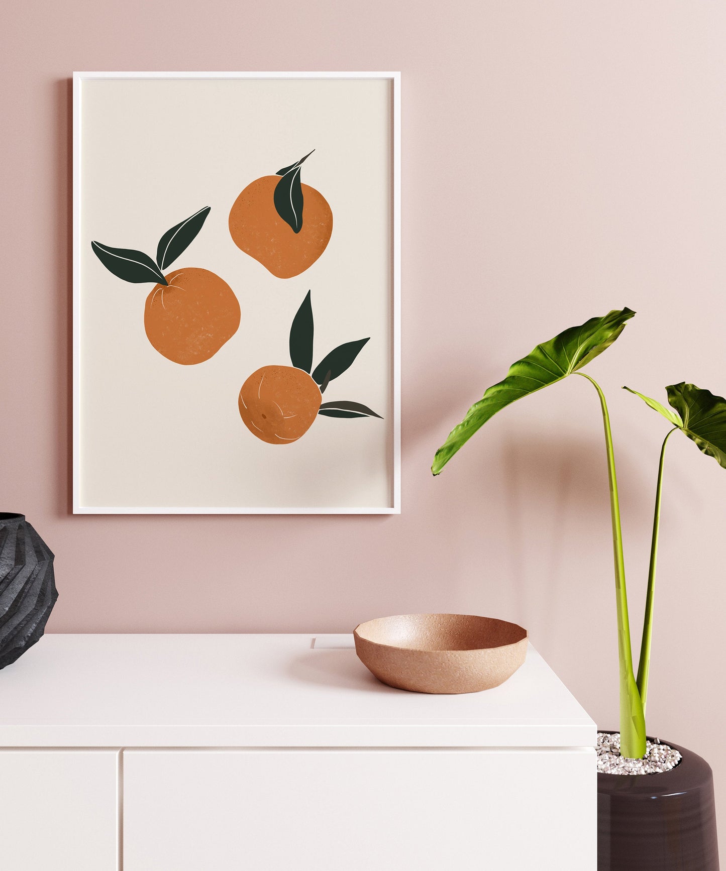 Oranges Wall Art, Mid Century Wall Art, INSTANT DOWNLOAD, Oranges Print, Fruit Print, Oranges Poster, Kitchen Wall Art, Kitchen Print.