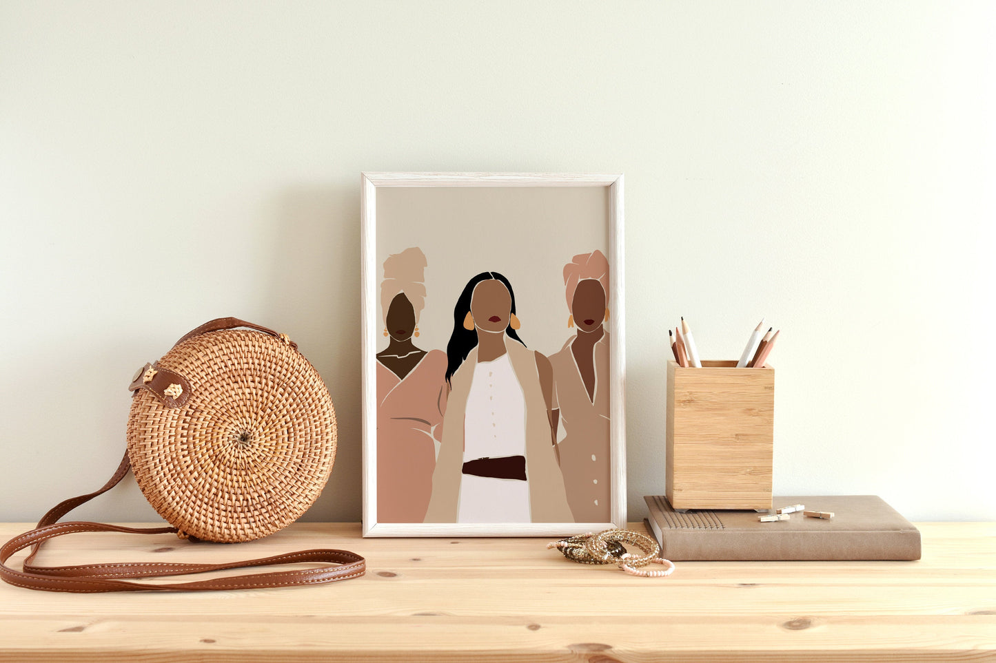 African Art Print, Black Woman Art, INSTANT DOWNLOAD, Black Girl Art Print, Woman Wall Art, Fashion Wall Art, Boho Decor, Earth Tones.