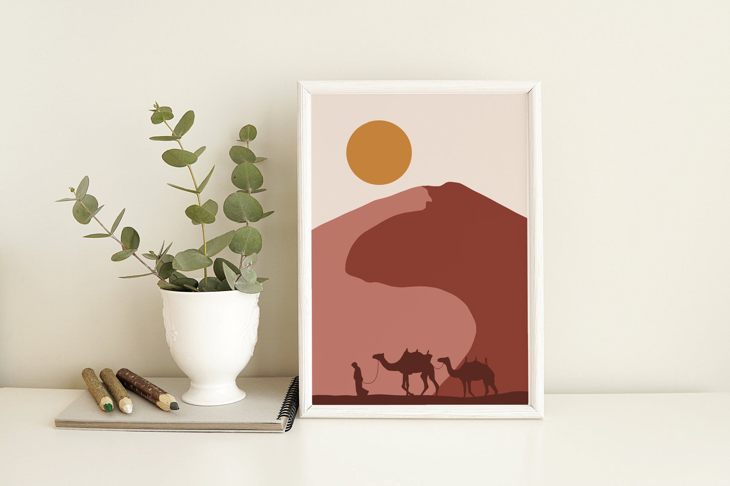 Terracotta Landscape Wall Art, Terracotta Print, Boho Print, Landscape Print, Terracotta Wall Art, Boho Landscape Print, Modern Minimalist.