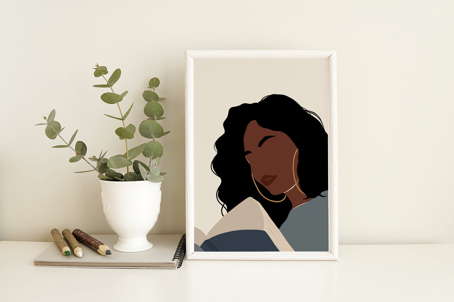 Girl Reading Print, Black art, African American art, Boho Woman illustration, Woman Print, Book Lover Art, Fashion Print, Library Wall Art.
