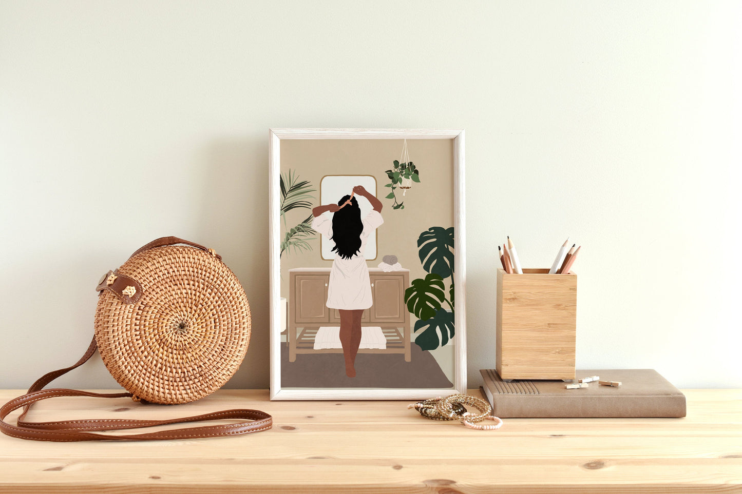 African American Woman, Black Woman Art, Bathroom Wall Art, PRINTED & SHIPED, Wall Art, Black Girl, Fashion Wall Art, Girl Wall Art, Woman.