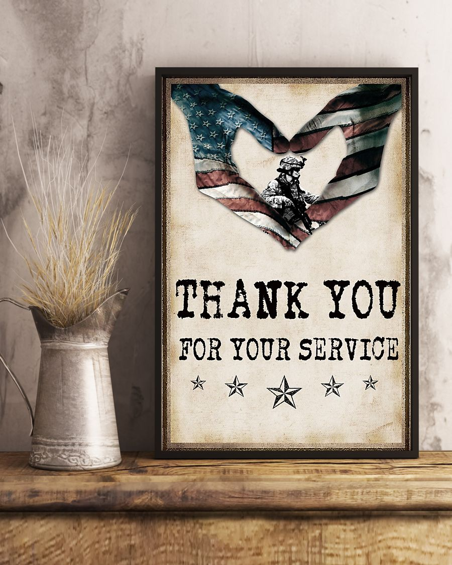 Thank Women Veterans Canvas Prints Vintage Wall Art Gifts Vintage Home Wall Decor Canvas - Mostsuit