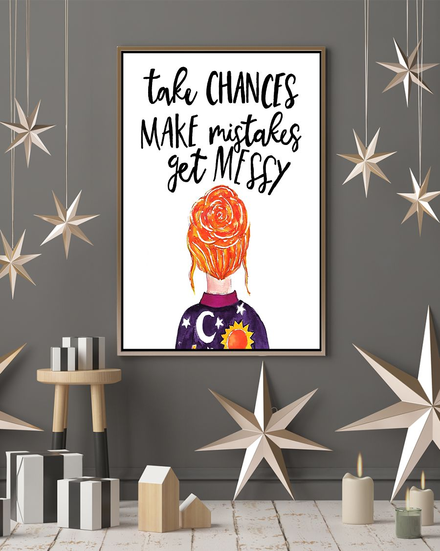 Take Changes Make Mistakes Get Messy Teacher Poster Vintage Room Home Decor Wall Art Gifts Idea - Mostsuit
