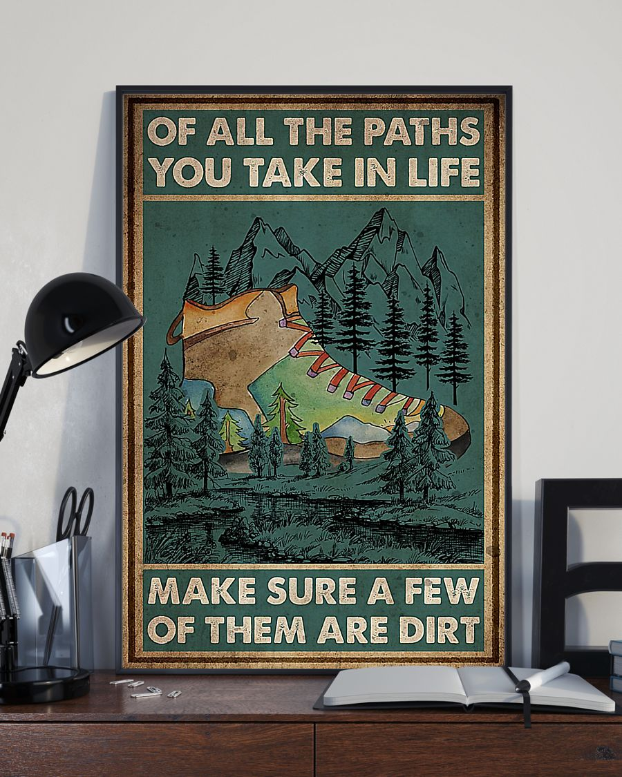 Hiking Camping Canvas Prints Of All The Paths You Take In Life Vintage Wall Art Gifts Vintage Home Wall Decor Canvas - Mostsuit