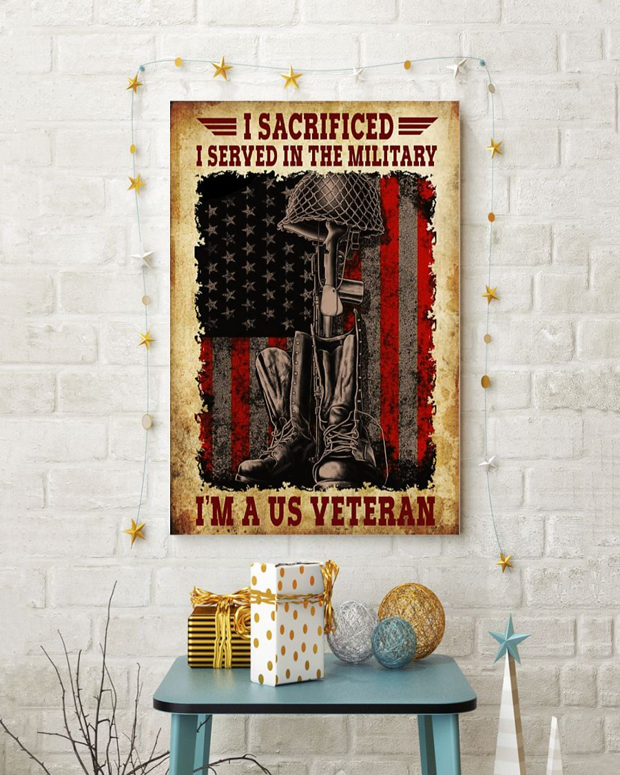 Veteran Canvas Prints I Served In The Military Vintage Wall Art Gifts Vintage Home Wall Decor Canvas - Mostsuit