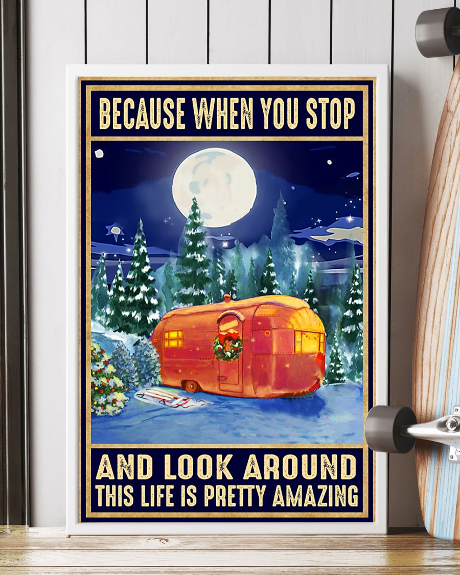 Camping Canvas Prints Because When You Stop And Look Around Vintage Wall Art Gifts Vintage Home Wall Decor Canvas - Mostsuit