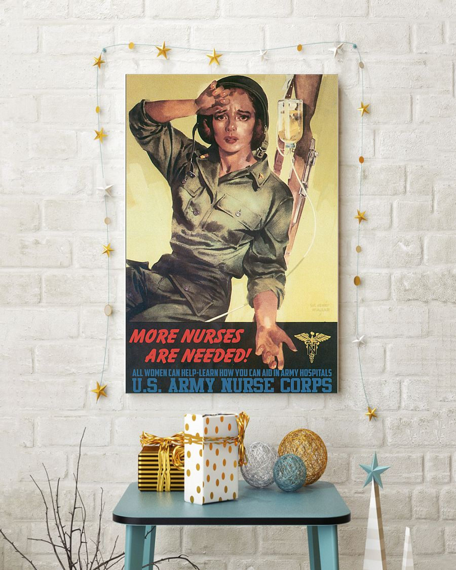 Proud Nurse In The Military Poster Vintage Room Home Decor Wall Art Gifts Idea - Mostsuit