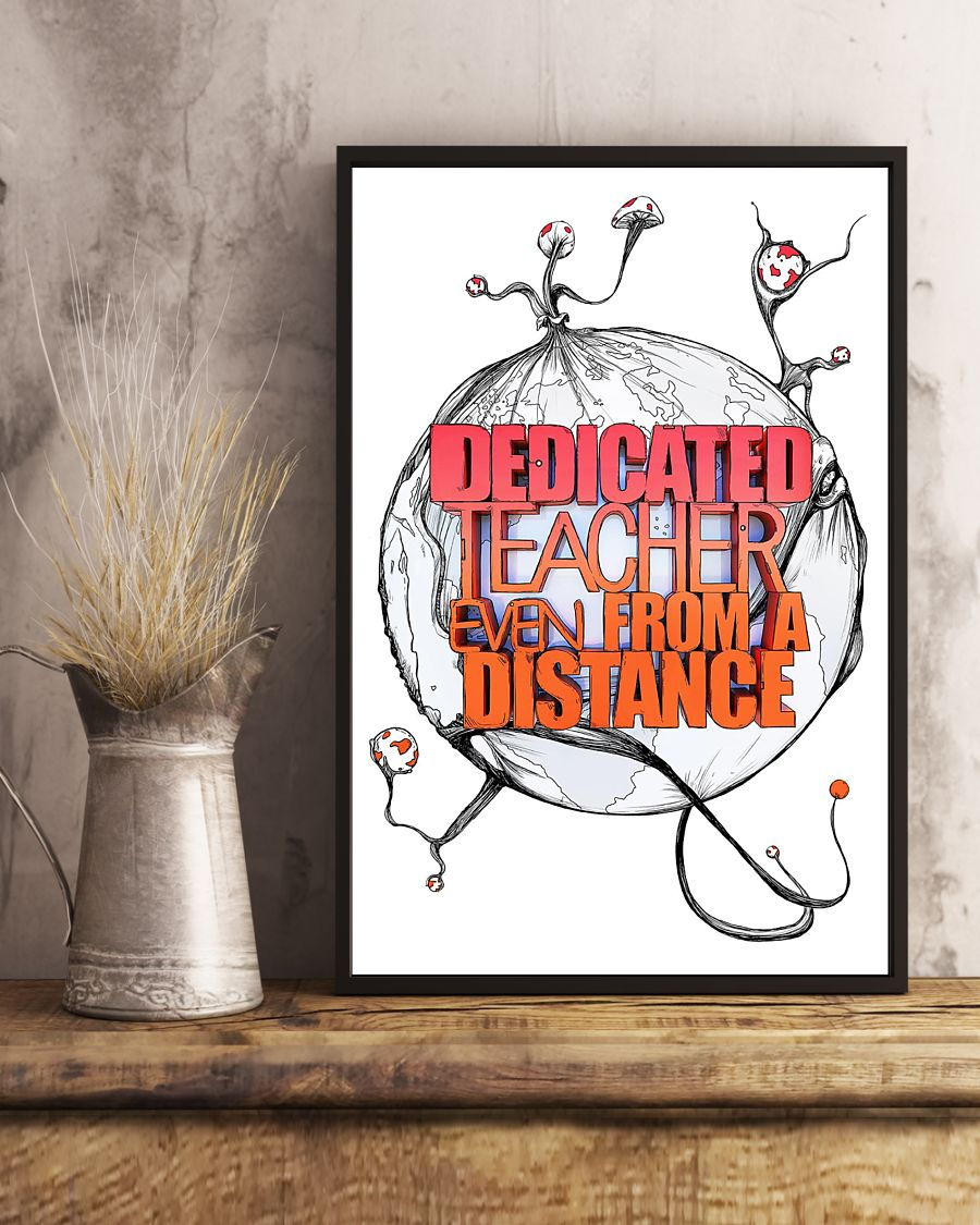 Teacher Poster Dedicated Teacher Even From A Distance Vintage Room Home Decor Wall Art Gifts Idea - Mostsuit