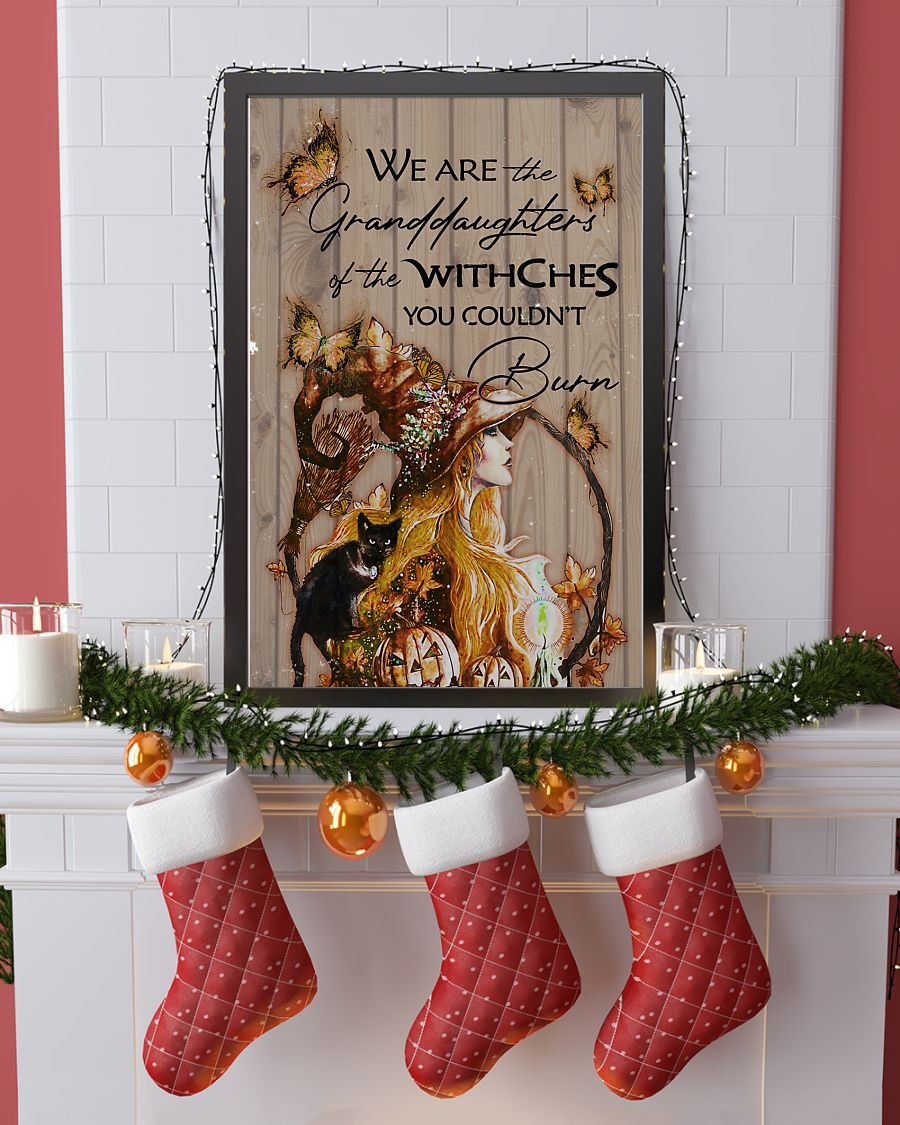 Granddaughters Of The Witches Black Cat Butterfly Poster Vintage Room Home Decor Wall Art Gifts Idea - Mostsuit