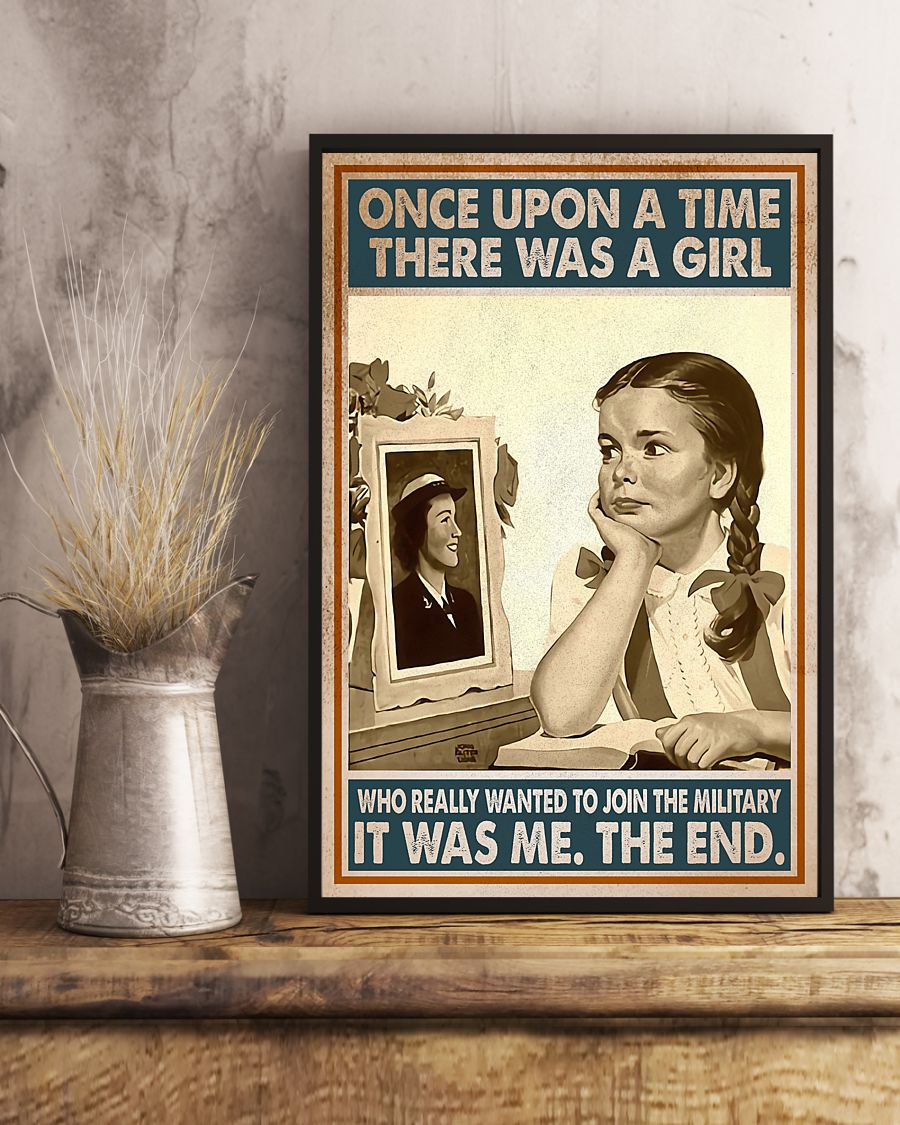 Join The Military Poster Once Upon A Time There Was A Girl Vintage Room Home Decor Wall Art Gifts Idea - Mostsuit