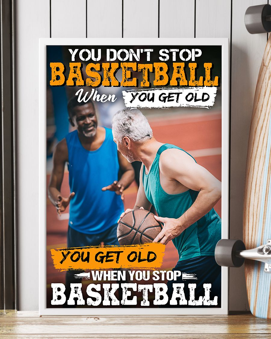 Basketball Old Man Canvas Prints You Get Old When You Stop Basketball Vintage Wall Art Gifts Vintage Home Wall Decor Canvas - Mostsuit