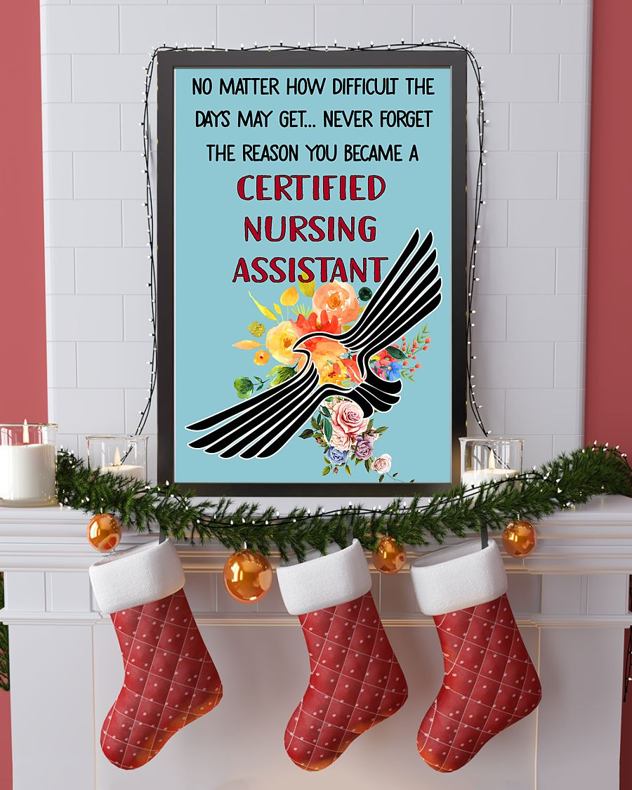 Never Forget The Reason You Became A CNA Canvas Prints Vintage Wall Art Gifts Vintage Home Wall Decor Canvas - Mostsuit