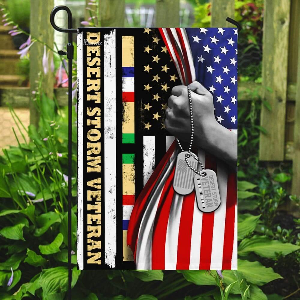 Desert Storm Veteran America Flag
