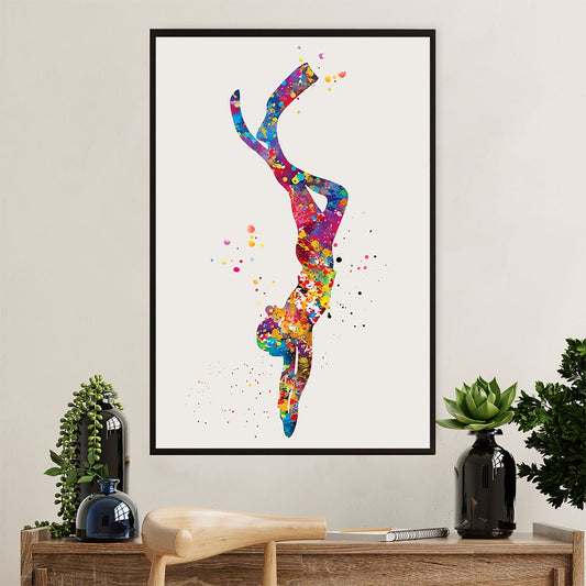 Scuba Diving Canvas Wall Art Prints | Watercolor Diver Art | Home Décor Gift for Scuba Diver