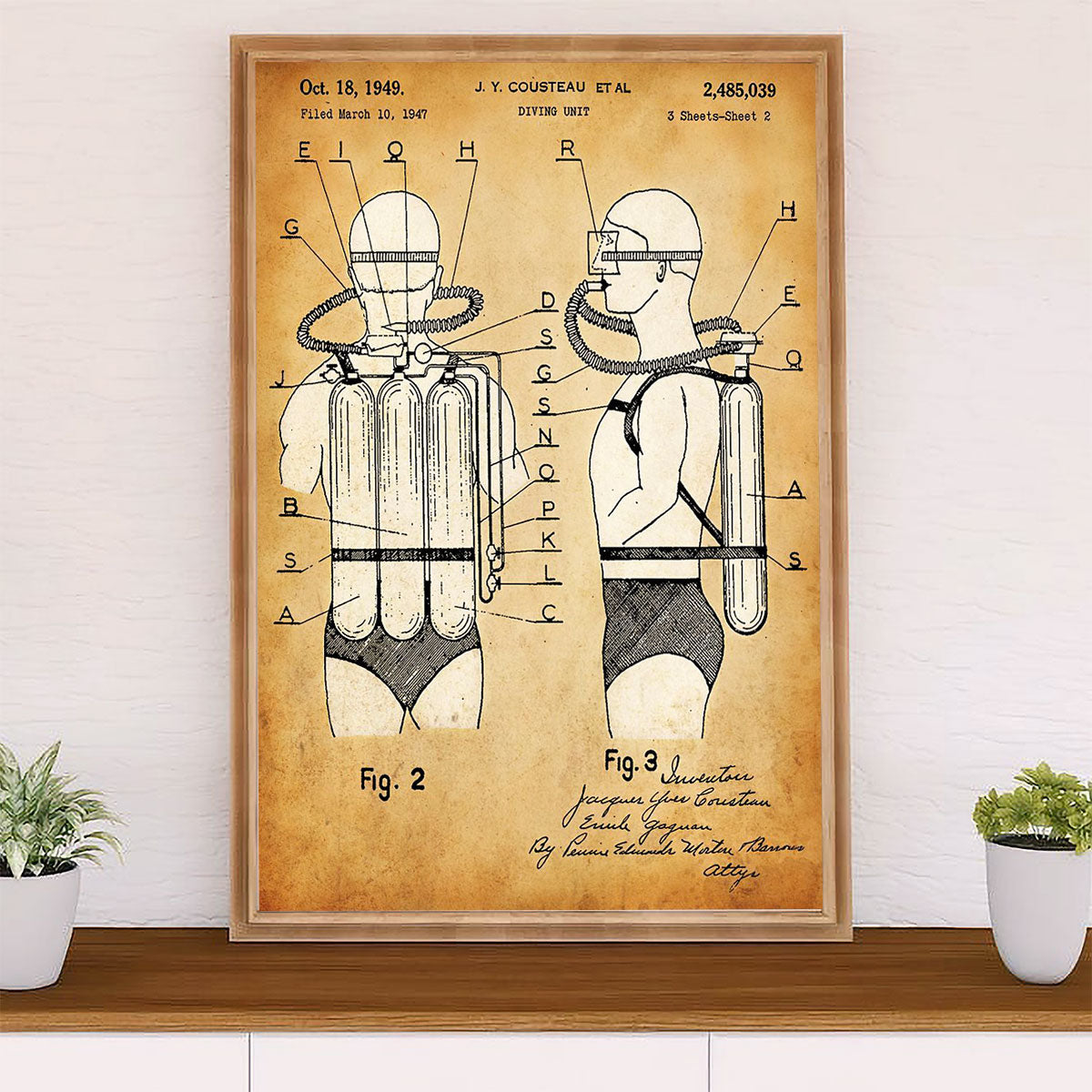 Scuba Diving Poster Prints | Diving Items | Wall Art Gift for Scuba Diver