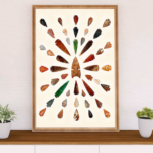 Native American Tribe Canvas Wall Art Prints | Arrowhead | Gift for American Indians