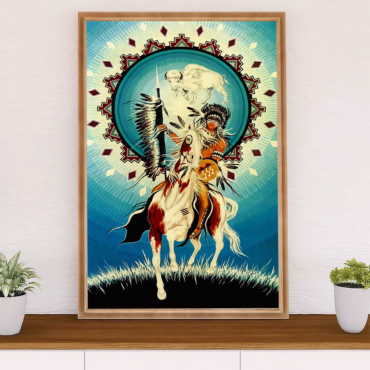 Native American Tribe Canvas Wall Art Prints | Art Horse | Gift for American Indians
