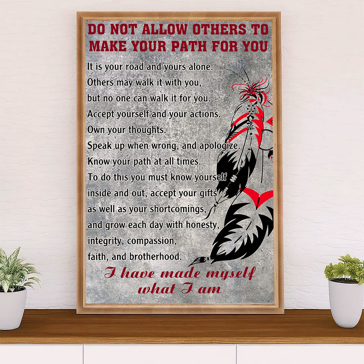 Native American Tribe Poster Prints | Do Not Allow Others | Wall Art Gift for American Indians
