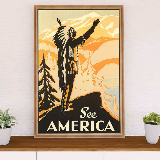 Native American Tribe Poster Prints | See America | Wall Art Gift for American Indians
