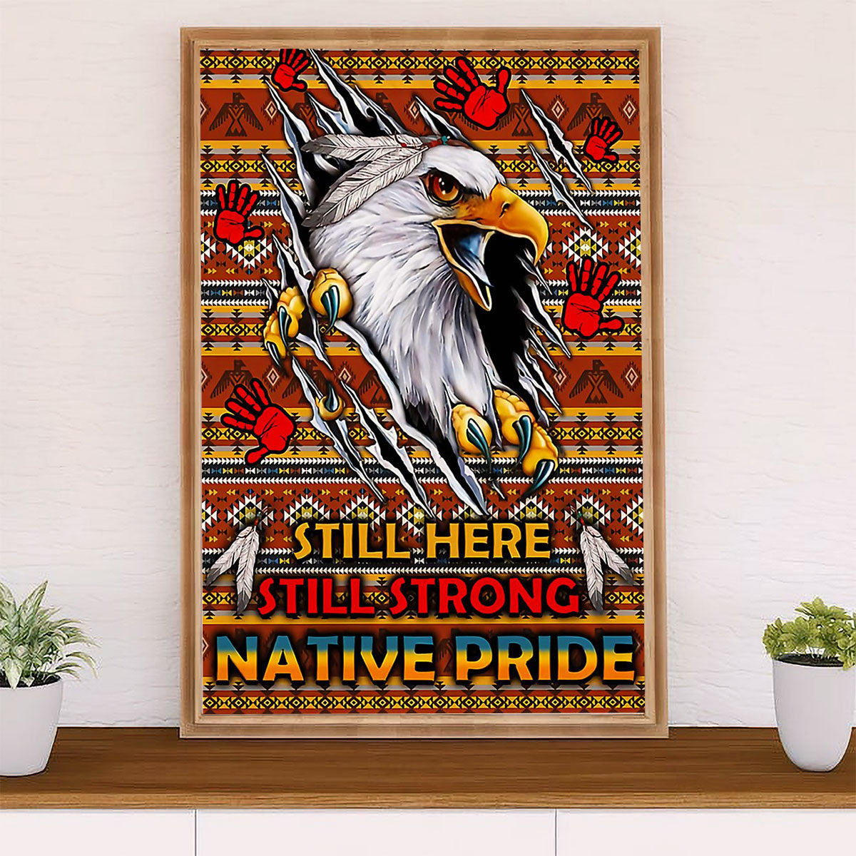 Native American Tribe Poster Prints | Native Pride | Wall Art Gift for American Indians