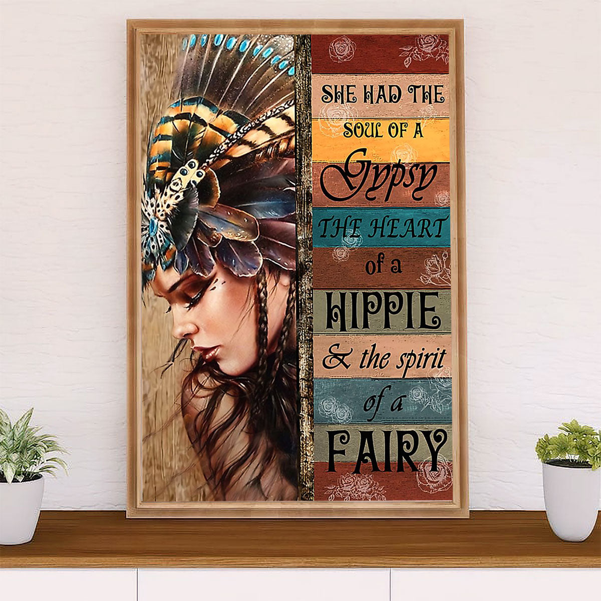 Native American Tribe Poster Prints | Soul Of A Gypsy | Wall Art Gift for American Indians