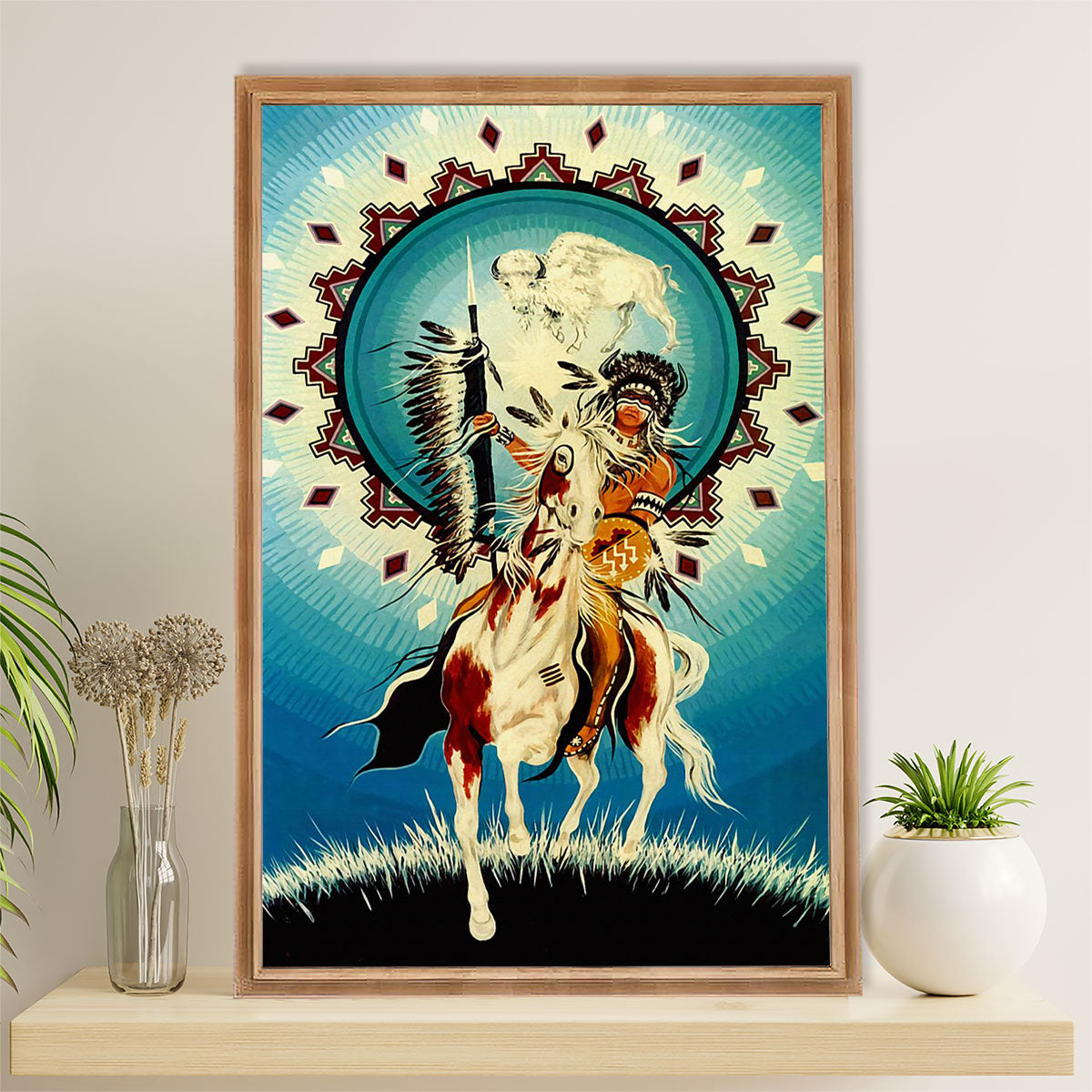 Native American Tribe Canvas Wall Art Prints | Art Horse | Gift for American Indians