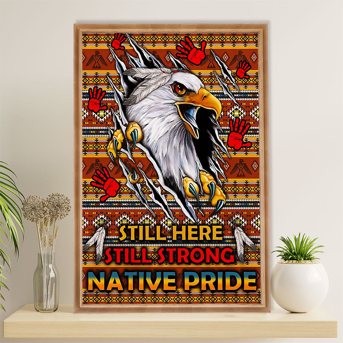 Native American Tribe Poster Prints | Native Pride | Wall Art Gift for American Indians