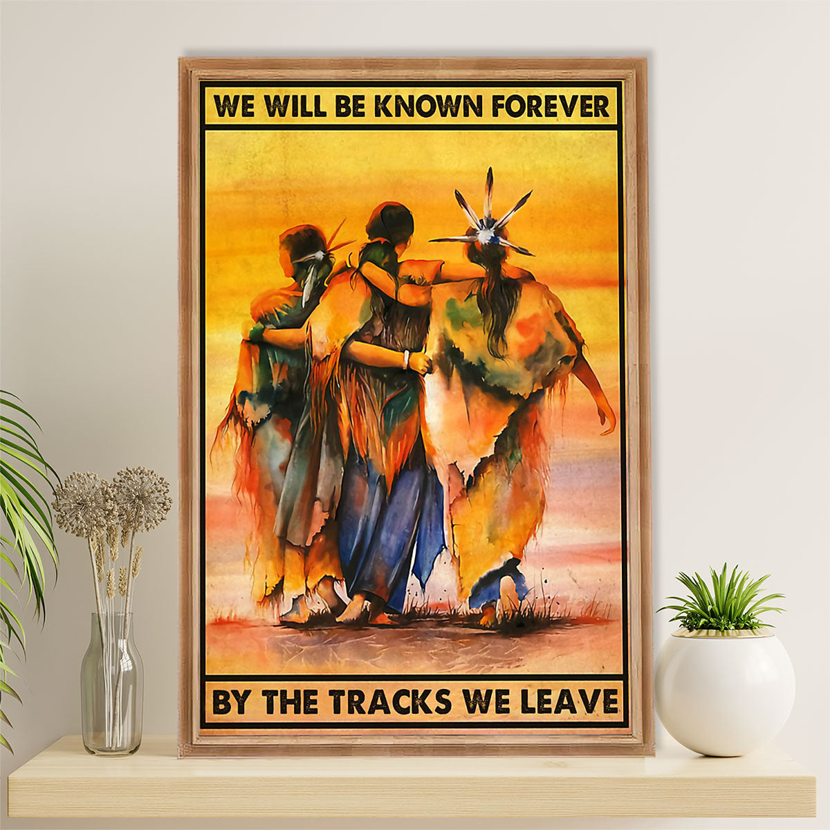 Native American Tribe Poster Prints | By The Tracks We Leave | Wall Art Gift for American Indians