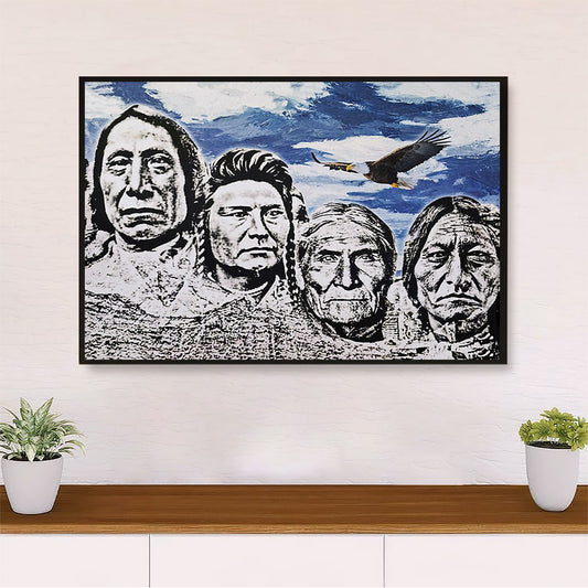 Native American Tribe Poster Prints | Foundation Fathers | Wall Art Gift for American Indians