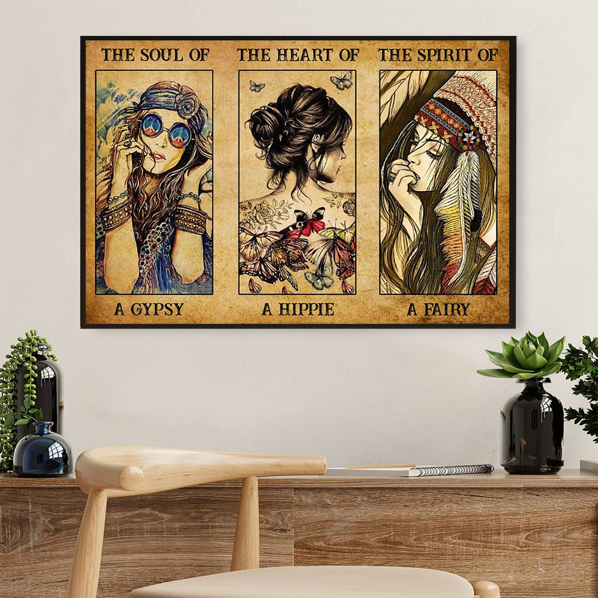 Native American Tribe Canvas Wall Art Prints | The Soul Of Gypsy |Gift for American Indians