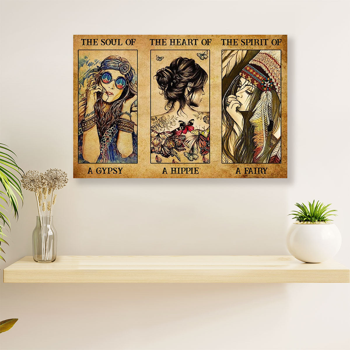Native American Tribe Canvas Wall Art Prints | The Soul Of Gypsy |Gift for American Indians