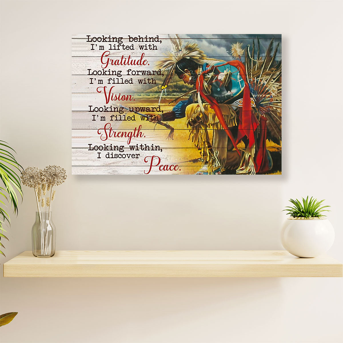 Native American Tribe Canvas Wall Art Prints | Native Man |Gift for American Indians