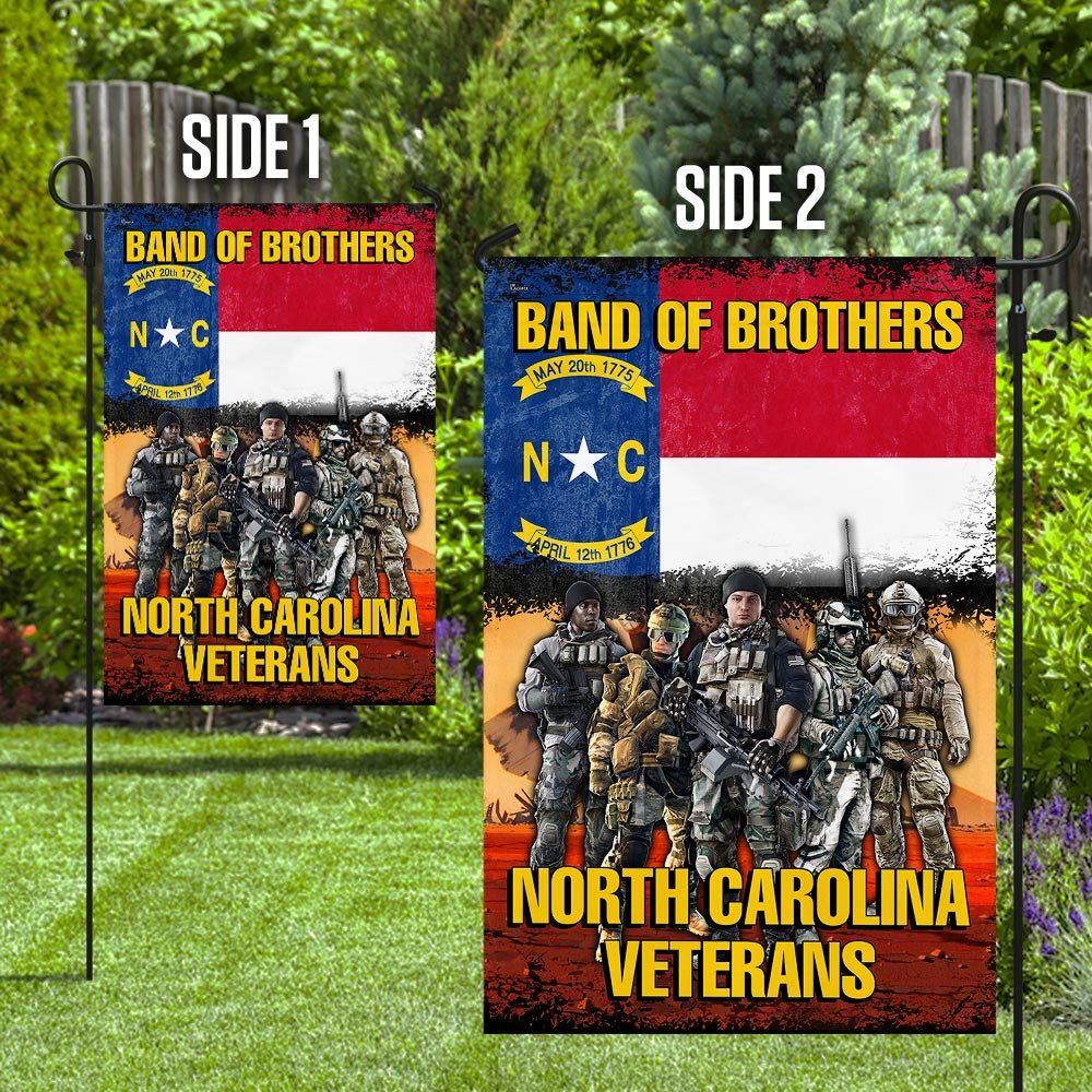 Band Of Brothers North Carolina Veterans Flag