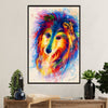 Cute Border Collie Dog Canvas Wall Art Prints | Watercolor Painting |  Gift for Merle Collie Lover